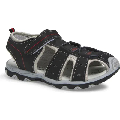 Extreme By Eddie Marc Kids' Woven Sandal In Black