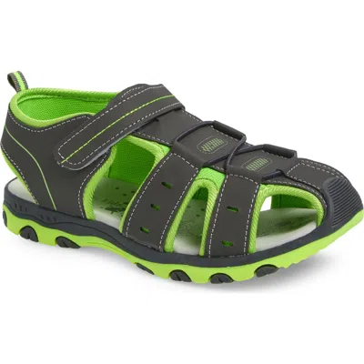 Extreme By Eddie Marc Kids' Woven Sandal In Grey