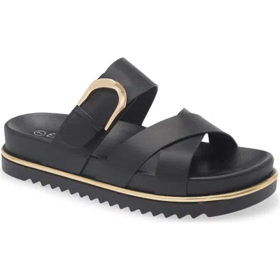 Extreme By Eddie Marc Kira Slide Sandal In Black