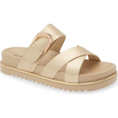 Extreme By Eddie Marc Kira Slide Sandal In Gold