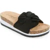 Extreme By Eddie Marc Knot Platform Slide Sandal