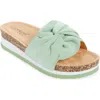 Extreme By Eddie Marc Knot Platform Slide Sandal