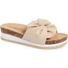 Extreme By Eddie Marc Knot Platform Slide Sandal
