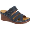 Extreme By Eddie Marc Wedge Slide Sandal