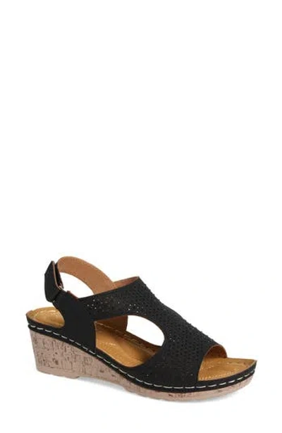 Extreme By Eddie Marc Wedge Slingback Sandal
