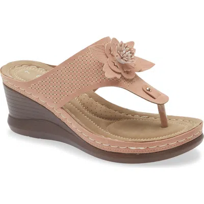 Extreme By Eddie Marc Yaz Floral Appliqué T-strap Sandal In Brown