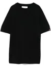 Extreme Cashmere N°414 Nick Wool And Cashmere T-shirt In Black