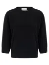 Extreme Cashmere Cuffed-sleeve Crew-neck Sweater In Multi