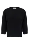 Extreme Cashmere Cuffed-sleeve Crew-neck Sweater In Black