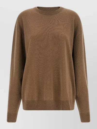 Extreme Cashmere April Edition 476 Relaxed Crew Sweater In Brown