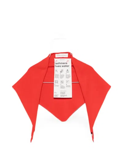 Extreme Cashmere Bandana Triangular-shape Scarf In Orange