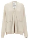 Extreme Cashmere N.24 Buttoned-up Cardigan In Beige