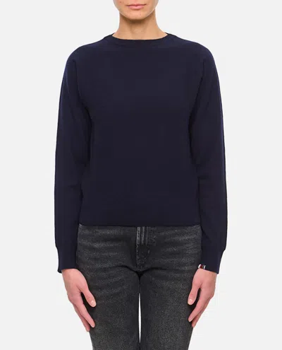 Extreme Cashmere Belle Cashmere Stretch 2.26 Pullover In Blue