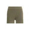 Extreme Cashmere Bicolor Cotton Shorts In Gray