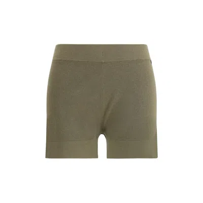 Extreme Cashmere Bicolor Cotton Shorts In Gray