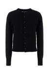 Extreme Cashmere Black Cashmere Cardigan In Black