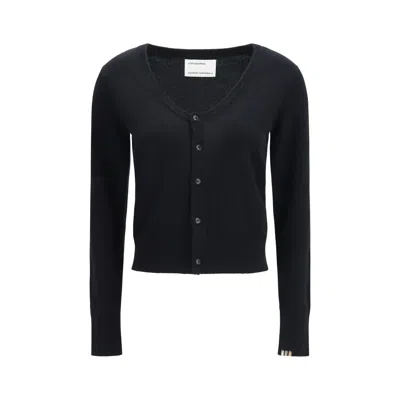 Extreme Cashmere Black Cashmere Cardigan