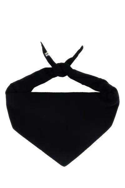 Extreme Cashmere Black Stretch Cashmere Blend Bandana