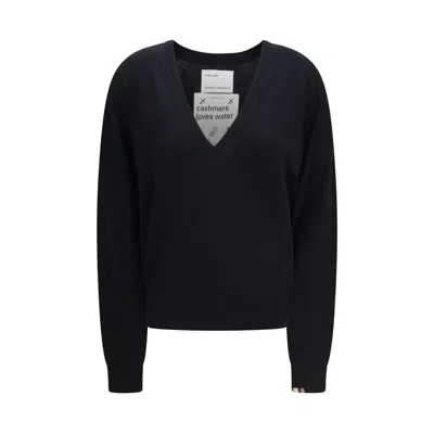 Extreme Cashmere Black Wool Oves Aries Sweatshirt