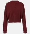 Extreme Cashmere Blouson Cashmere-blend Cardigan In Red