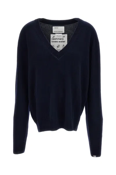 Extreme Cashmere Blue Ben Cashmere V-neck Sweater
