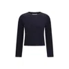 Extreme Cashmere N 451 Lisa Cotton Cashmere Top In Blue