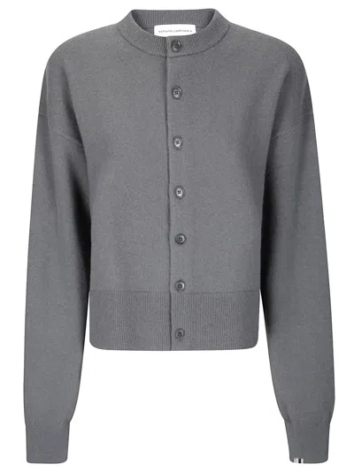 Extreme Cashmere Button-down Cashmere Crew Neck Cardigan In Gray
