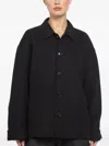 Extreme Cashmere Button Pocket Jacket In Black