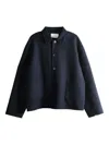 Extreme Cashmere Button-up Felted Jacket In Blue