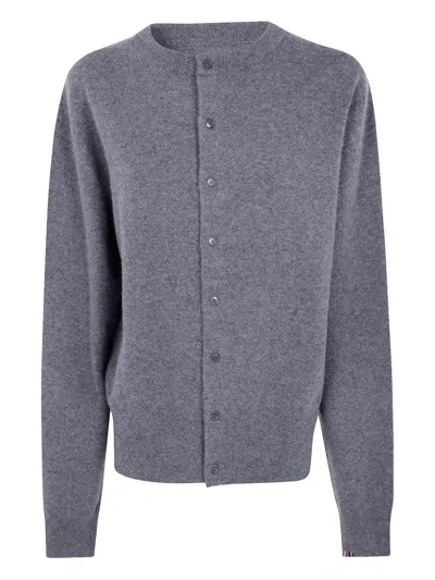 Extreme Cashmere Buttoned Cardigan In Gray