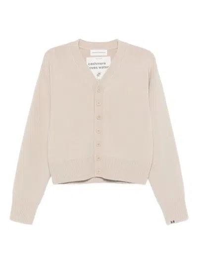 Extreme Cashmere Buttoned Cardigan In Neutral