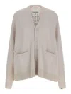 Extreme Cashmere Cardigan N24 Tokio Chalk In Neutral