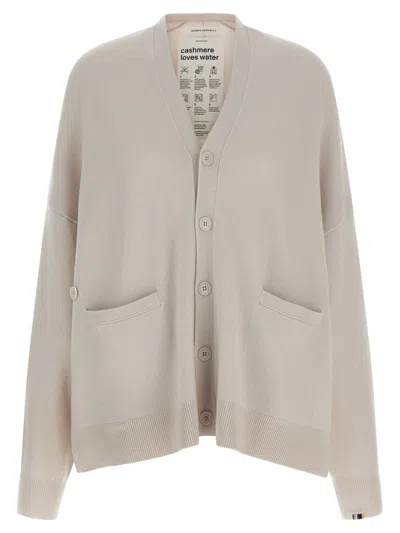 Extreme Cashmere Cardigan N24 Tokio Chalk In Gray