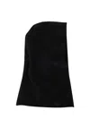 Extreme Cashmere Cashmere Balaclava With Embroidered Side Threads And Soft Hem In Black