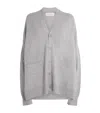 Extreme Cashmere Cashmere-blend No.24 Tokio Oversized Cardigan In Gray