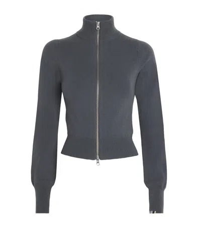 EXTREME CASHMERE CASHMERE-BLEND NO.302 LEMON ZIP-UP CARDIGAN