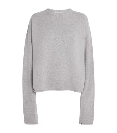 Extreme Cashmere Cashmere-blend No.426 Comfy Sweater In Gray