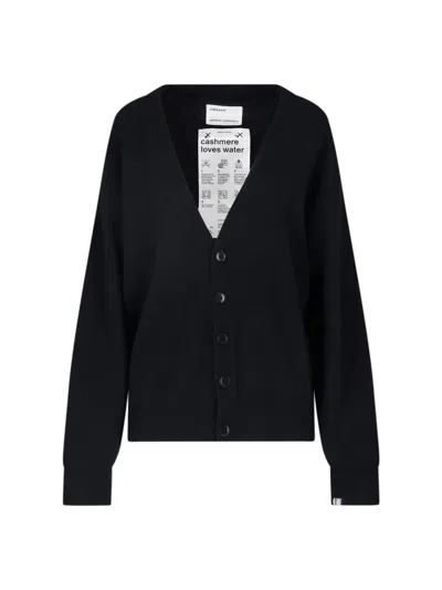 Extreme Cashmere Cashmere Button-front Cardigan In Black
