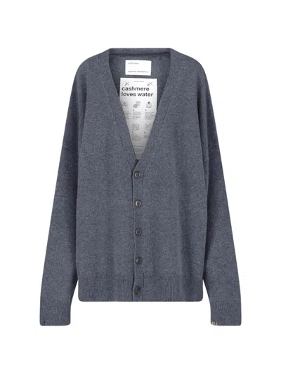 Extreme Cashmere Cashmere Button-front Cardigan In Gray