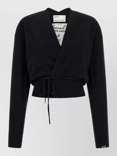 Extreme Cashmere Ella Wrap-around Cardigan In Black