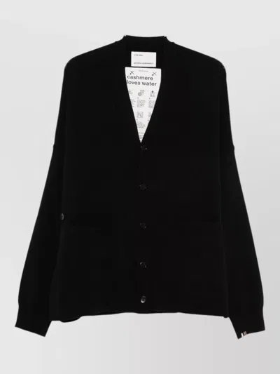 Extreme Cashmere Cashmere Cardigan Long Sleeves V Neck In Black