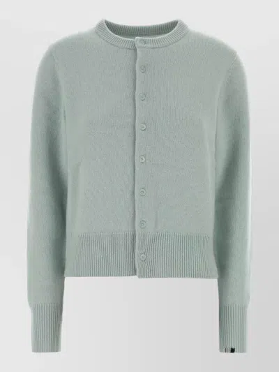 Extreme Cashmere Cashmere Crew Neck Cardigan Number 435 In Green