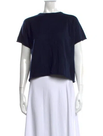 Pre-owned Extreme Cashmere Cashmere Crew Neck Sweater In Blue