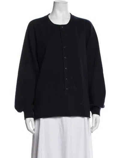 Pre-owned Extreme Cashmere Cashmere Crew Neck Sweater In Blue