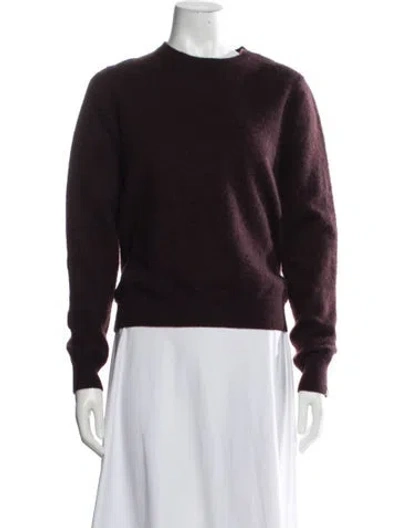 Pre-owned Extreme Cashmere Cashmere Crew Neck Sweater In Burgundy