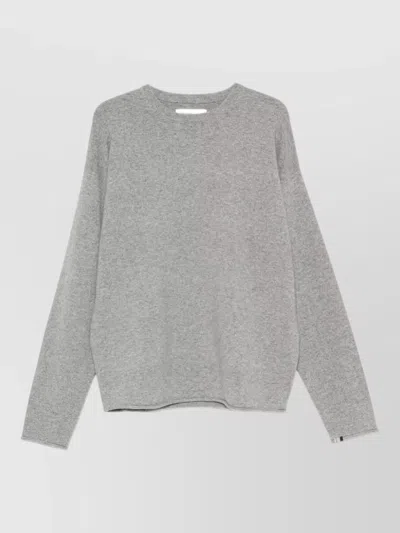 Extreme Cashmere Cashmere Crew Neck Sweater Dropped Shoulders In Gray