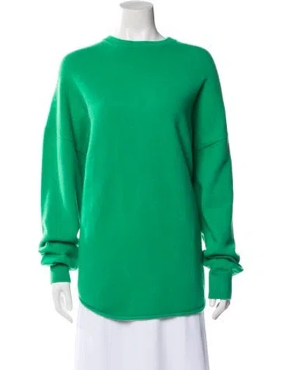 Pre-owned Extreme Cashmere Cashmere Crew Neck Sweater In Green