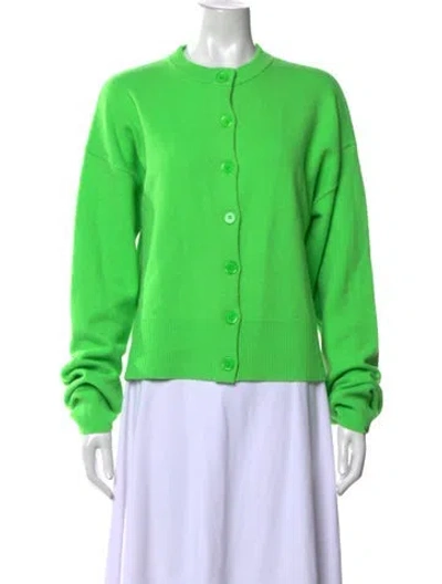 Pre-owned Extreme Cashmere Cashmere Crew Neck Sweater In Green