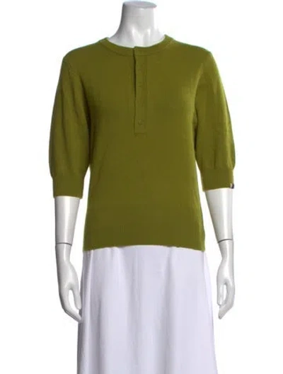 Pre-owned Extreme Cashmere Cashmere Crew Neck Sweater In Green