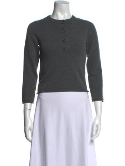 Pre-owned Extreme Cashmere Cashmere Crew Neck Sweater In Grey